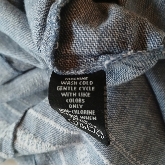 Norton McNaughton Blue Linen Blend Maxi Skirt LP - Picture 8 of 8